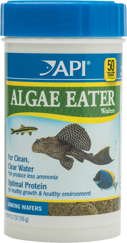 Front of API Algae Eater Premium Sinking Wafer Fish Food 3.7-oz