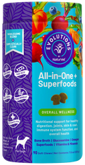 Evolutions by NaturVet All-in-One Plus Superfoods Soft Chews for Dogs 90 Count 7.9-oz