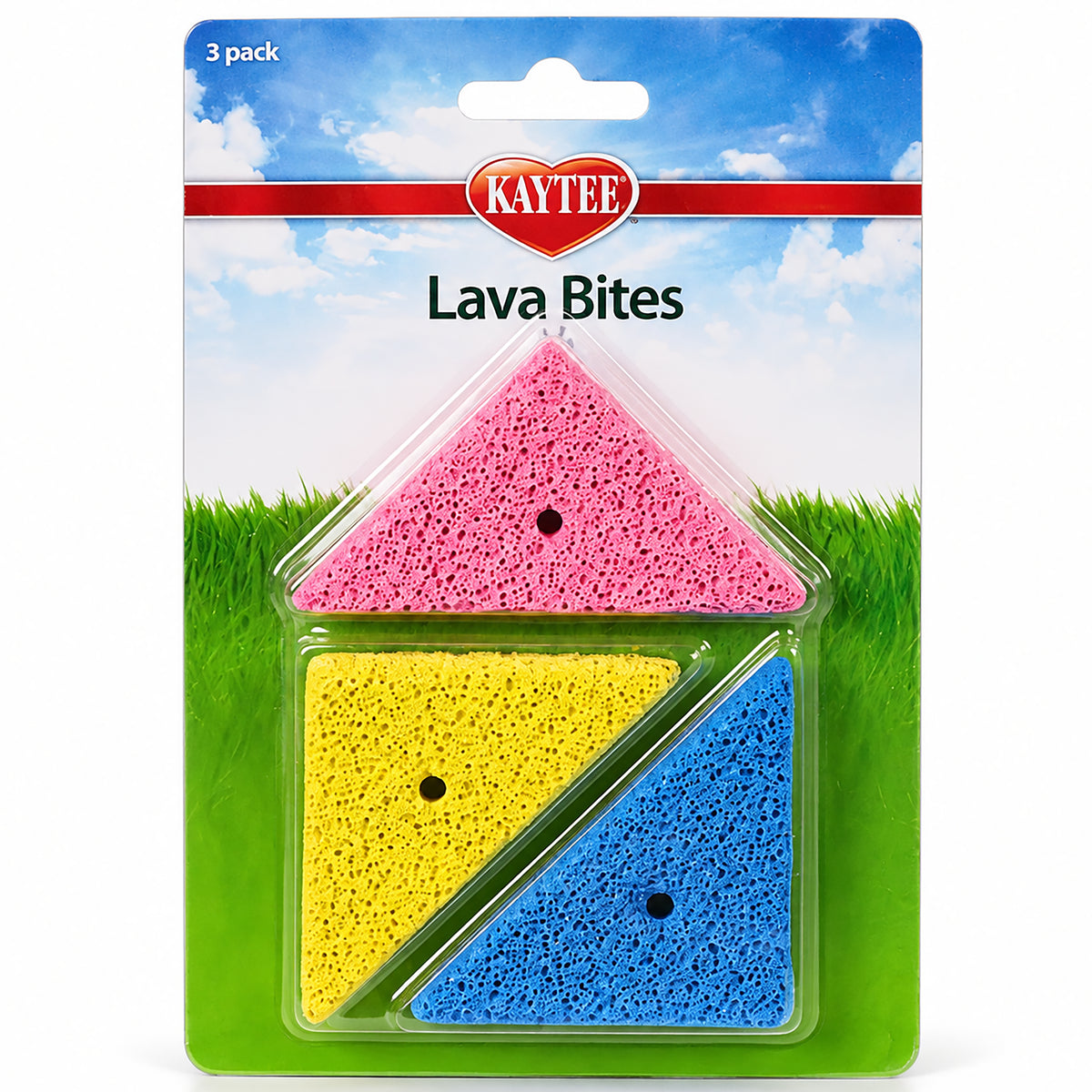 Front of Kaytee Lava Bites Toy for Small Animals 3 Count