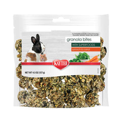 Kaytee Granola Bites with Superfoods Spinach & Carrot Small Animal Treats 4.5-oz