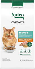 Nutro Wholesome Essentials Chicken & Brown Rice Healthy Weight Indoor Adult Dry Cat Food 5-lb