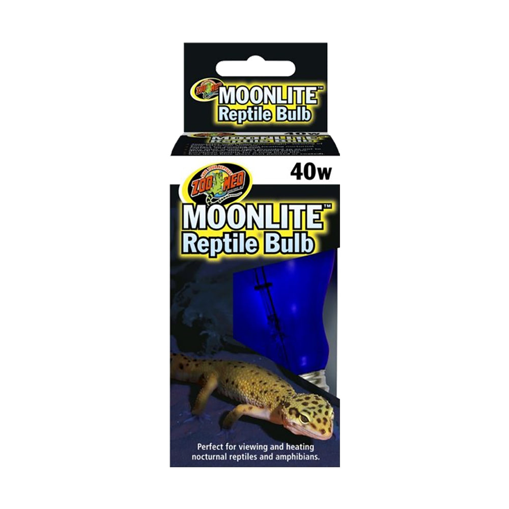 Front of Zoo Med Moonlite Reptile Bulb Deep Blue 40W