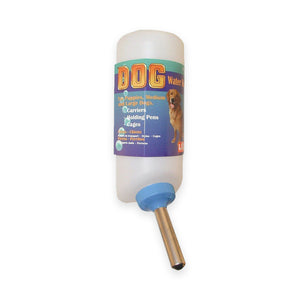 front of Lixit Dog Water Bottle White