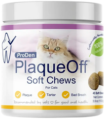 NaturVet Proden PlaqueOff Soft Chews for Cats 45 Count 3.9-oz