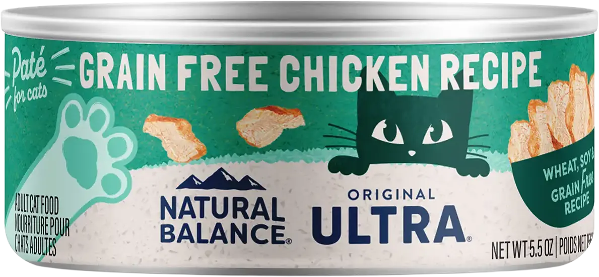 Front of Natural Balance Pet Foods Original Ultra Grain Free Canned Cat Food Chicken 5.5-oz