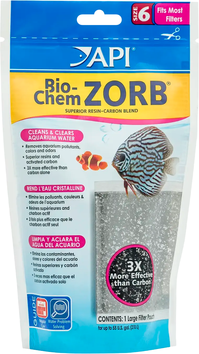 Front of API Bio-Chem Zorb Aquarium Filter Media