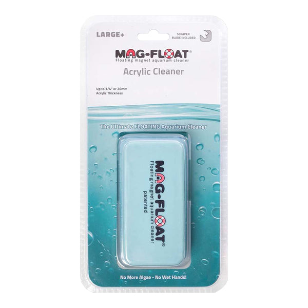 Front of Mag-Float Floating Magnet Acrylic Aquarium Cleaner Large+
