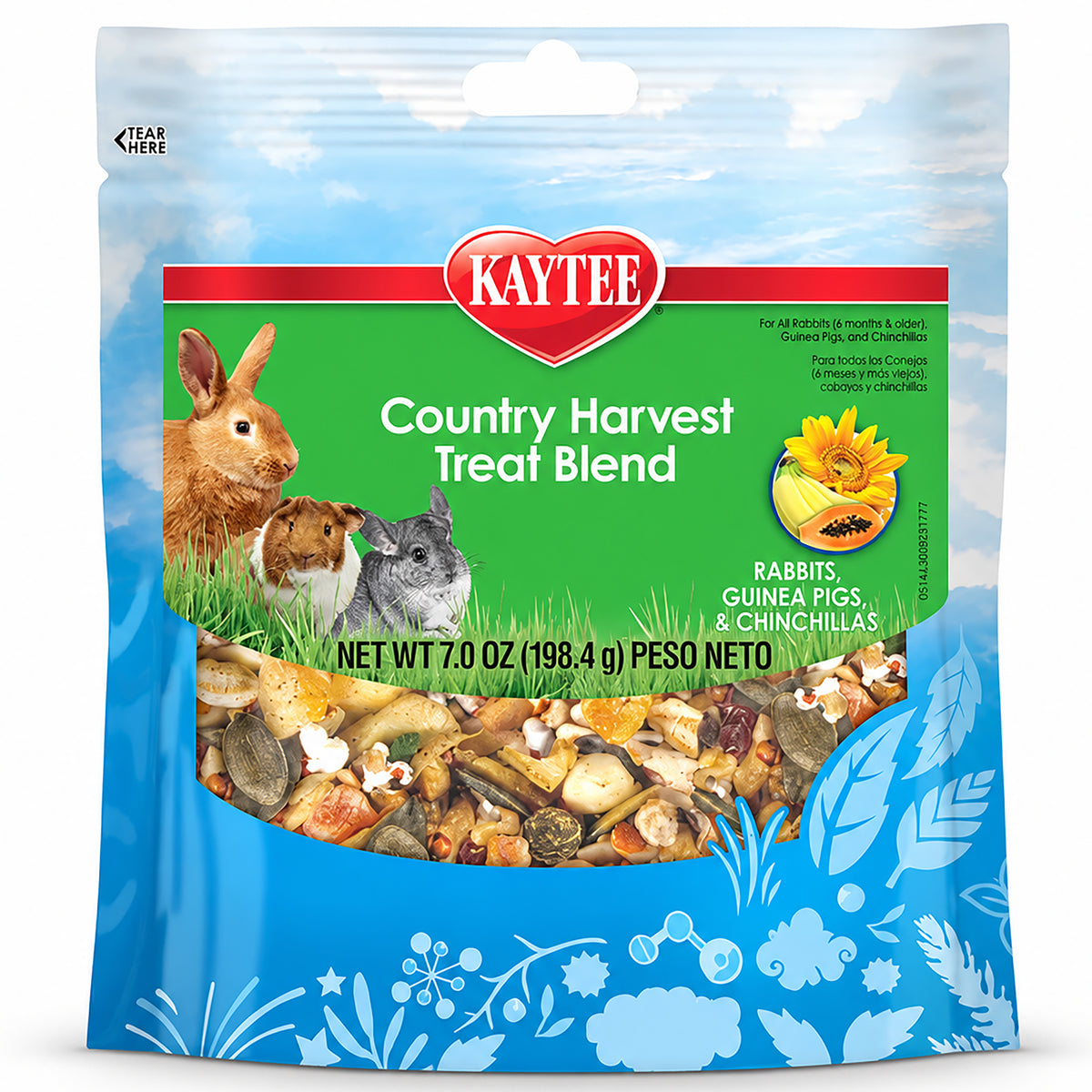 Front of Kaytee Country Harvest Small Animal Treat Blend 7-oz