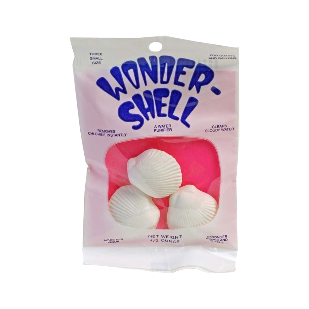 Front of Weco Products Wonder Shell Natural Minerals Water Conditioner Small 3 Count