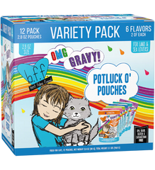 Weruva B.F.F. OMG Potluck O' Pouches Variety Pack Wet Cat Food 2.8-oz Pouches 12 Count