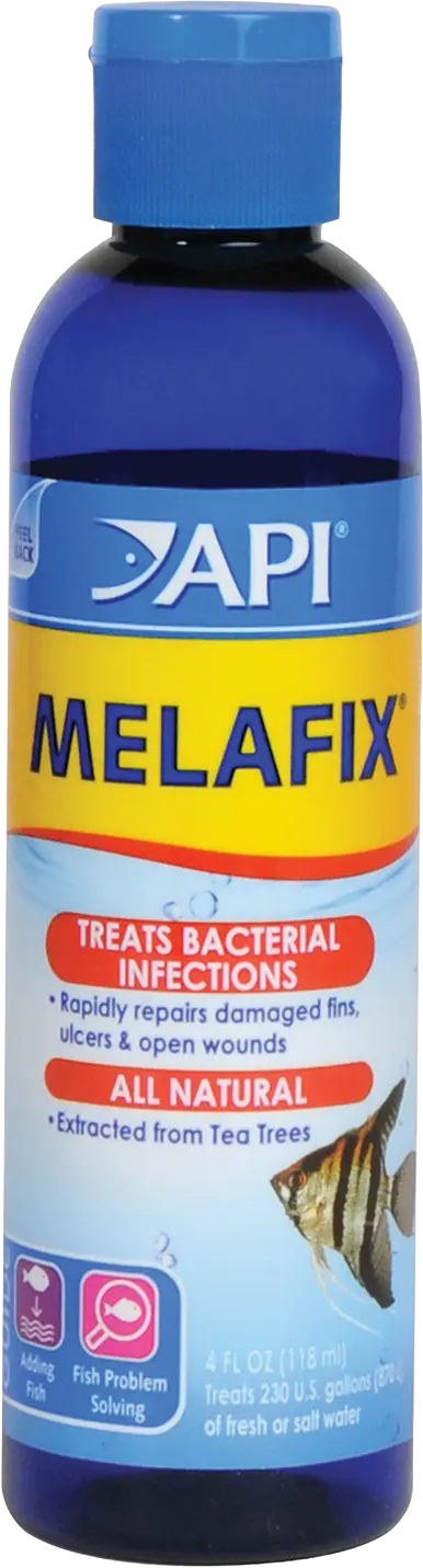 Front of API Melafix Baterial Infection Remedy 4-oz