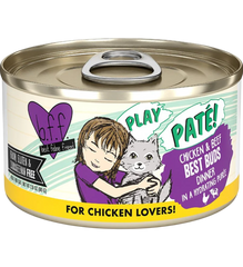 Weruva B.F.F. PLAY Paté Chicken & Beef Best Buds Dinner in a Hydrating Purée Wet Cat Food 2.8-oz