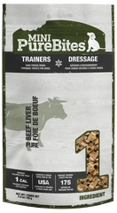 PureBites Mini-Trainers Beef Liver Freeze-Dried Pure Dog Treats 3-oz