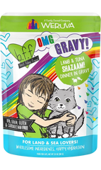 Weruva B.F.F. OMG Lamb & Tuna Shazaam! Dinner in Gravy Wet Cat Food Pouches 2.8-oz