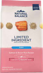 Natural Balance Pet Foods Limited Ingredient Puppy Dry Food Salmon & Brown Rice 24-lb