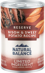 Natural Balance Pet Foods Limited Ingredient Reserve Canned Dog Food Bison & Sweet Potato 13-oz