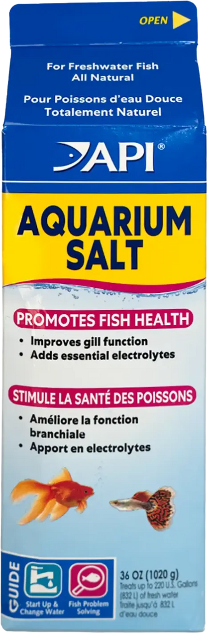 Front of API Freshwater Aquarium Salt 36-oz