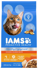 IAMS ProActive Health Healthy Enjoyment Adult Dry Cat Food Chicken & Salmon 6-lb