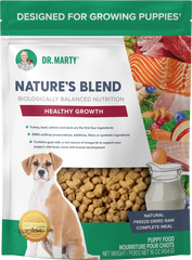Dr. Marty Nature's Blend Healthy Growth Freeze-Dried Raw Puppy Dog Food 16-oz