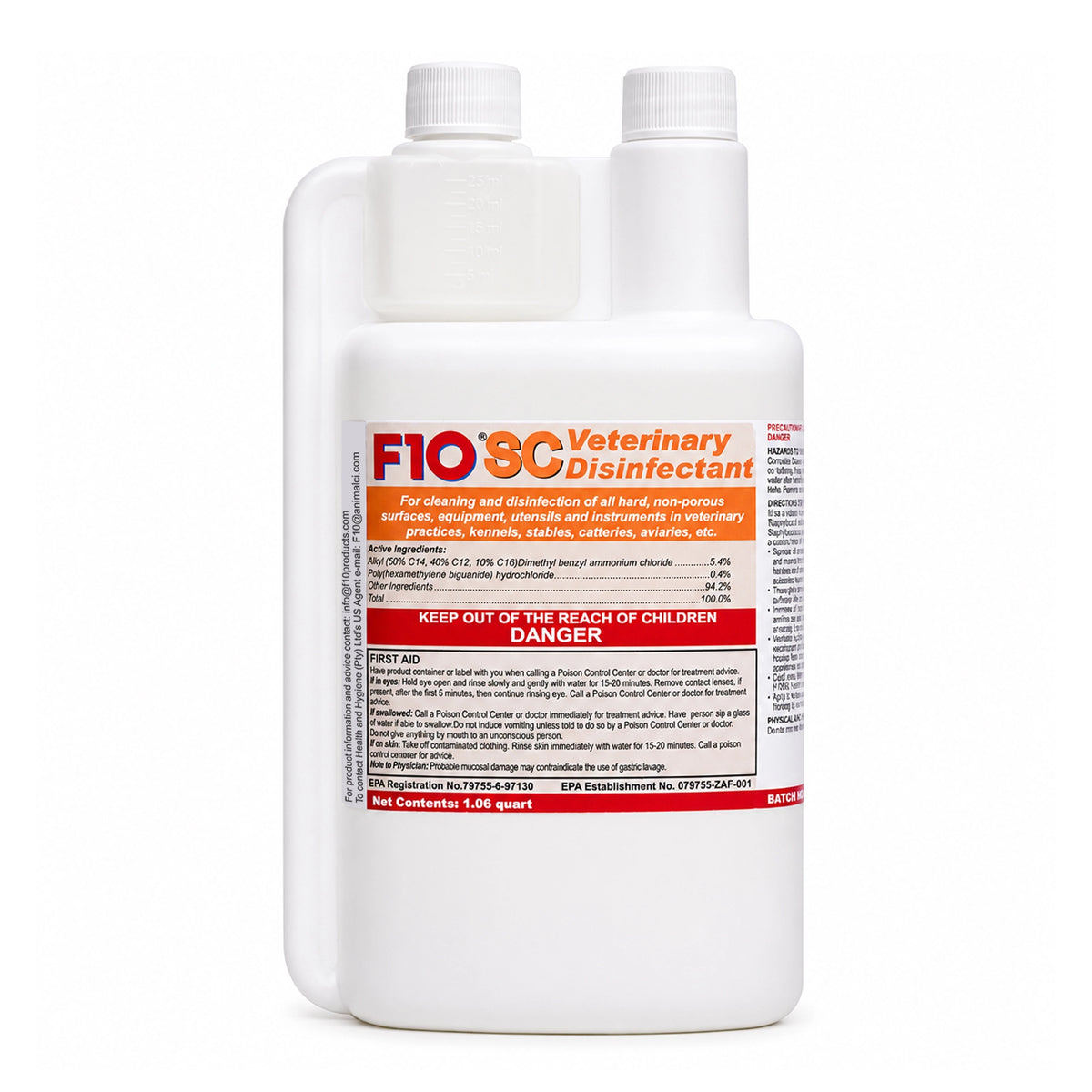 Front of F10SC Veterinary Disinfectant 1 Liter
