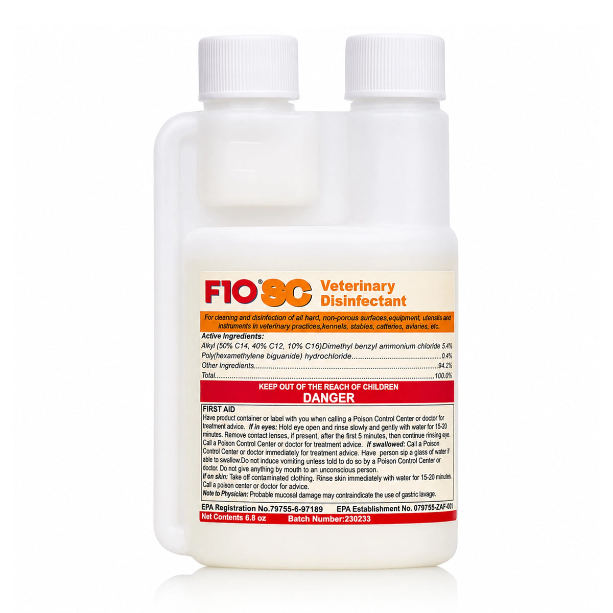 Front of F10SC Veterinary Disinfectant 200 ml