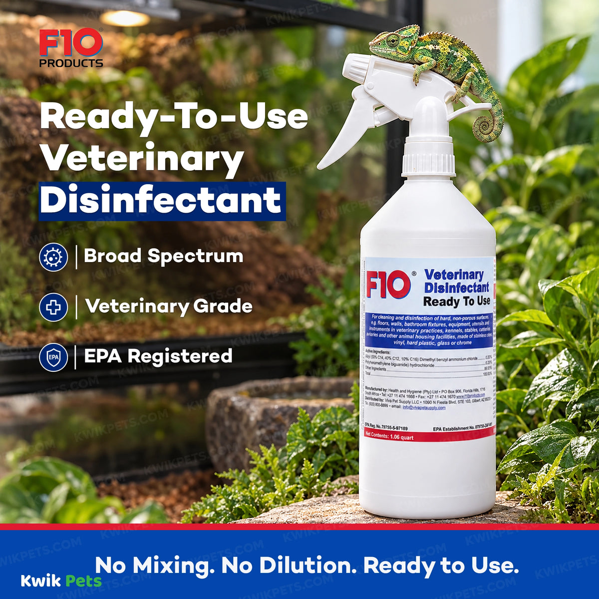Information of F10 Veterinary Disinfectant Ready to Use 1 Liter