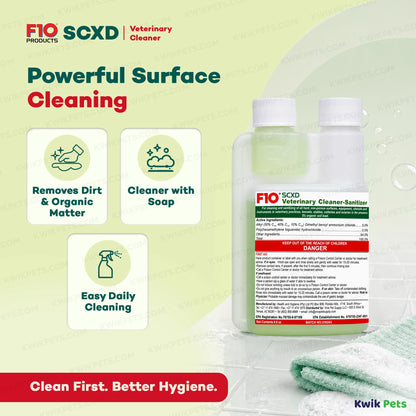 Information of F10SCXD Veterinary Cleanser – Sanitizer 200 ml
