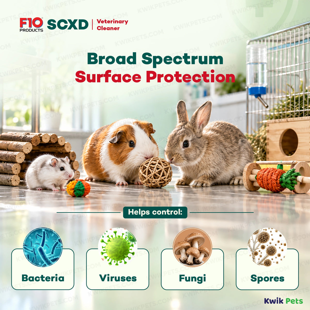 Information of F10SCXD Veterinary Cleanser – Sanitizer 200 ml