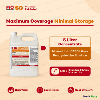 Information of F10SC Veterinary Disinfectant 5 Liter
