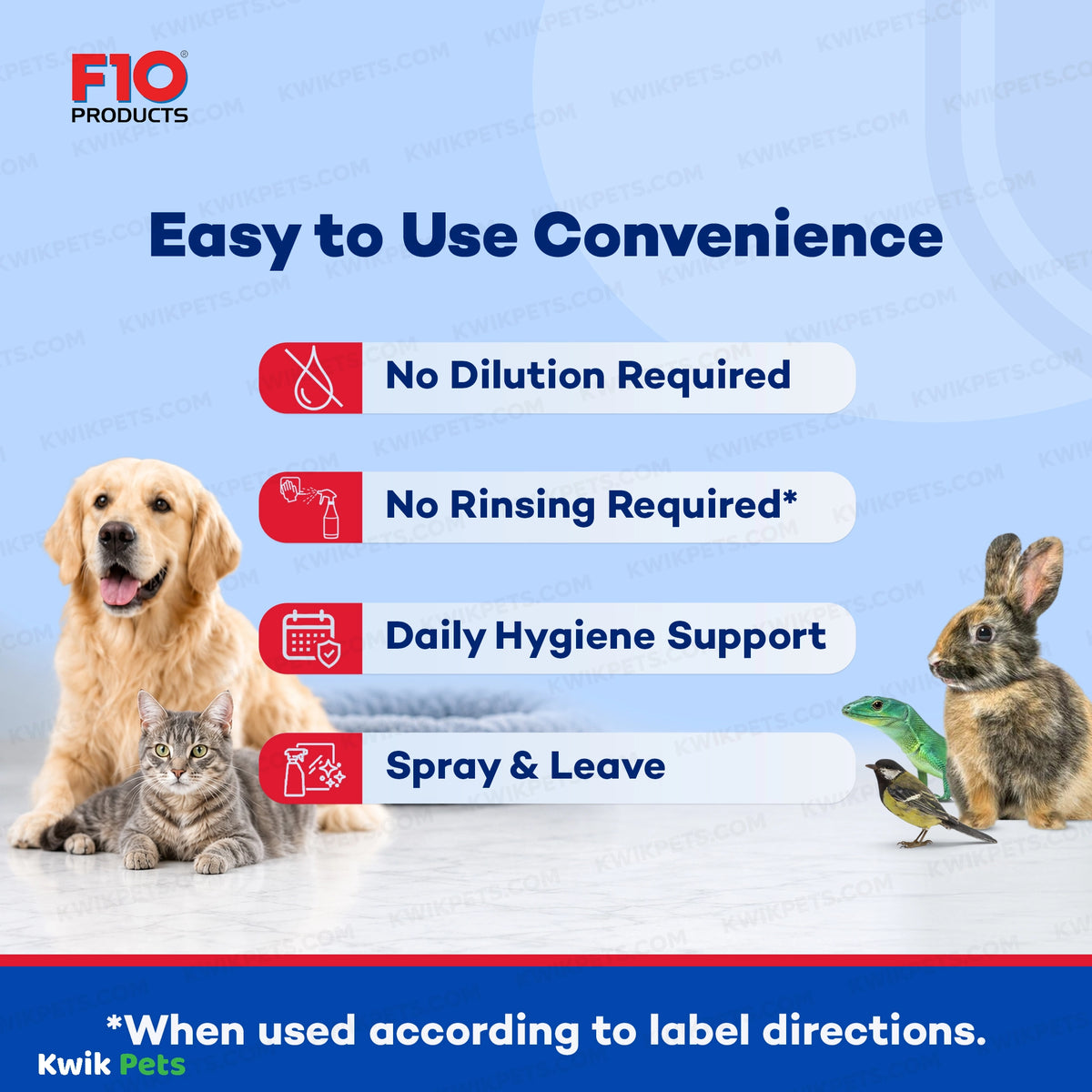Information 6 of F10 Veterinary Disinfectant Ready to Use 1 Liter