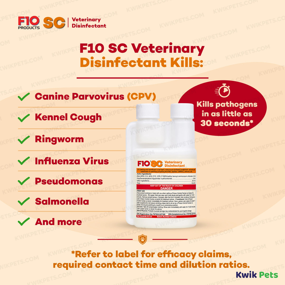 Information 6 of F10SC Veterinary Disinfectant 200 ml