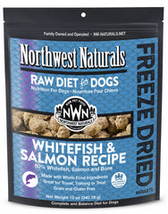 Northwest Naturals Freeze Dried Raw Diet Dog Food Whitefish & Salmon Recipe 12-oz