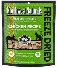 Northwest Naturals Freeze Dried Raw Diet Cat Food Chicken Recipe 11-oz