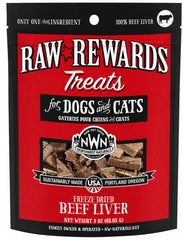 Northwest Naturals Raw Rewards Freeze Dried Dog & Cat Treats Beef Liver 3-oz