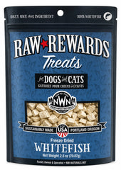 Northwest Naturals Raw Rewards Freeze Dried Dog & Cat Treats Whitefish 2.5-oz