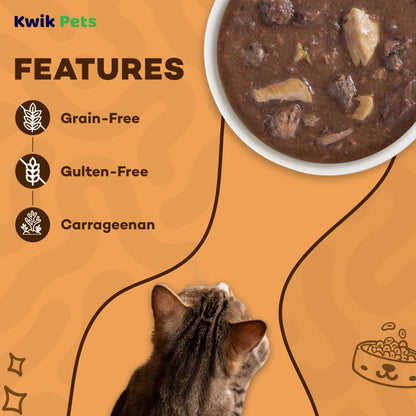 Features of Weruva B.F.F. OMG Tuna & Salmon Start Me Up Dinner in Gravy Wet Cat Food 5.5-oz