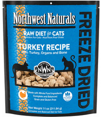 Northwest Naturals Freeze Dried Raw Diet Cat Food Turkey Recipe 11-oz
