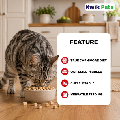 Features of Northwest Naturals Freeze Dried Raw Diet Cat Food Rabbit Recipe 11-oz