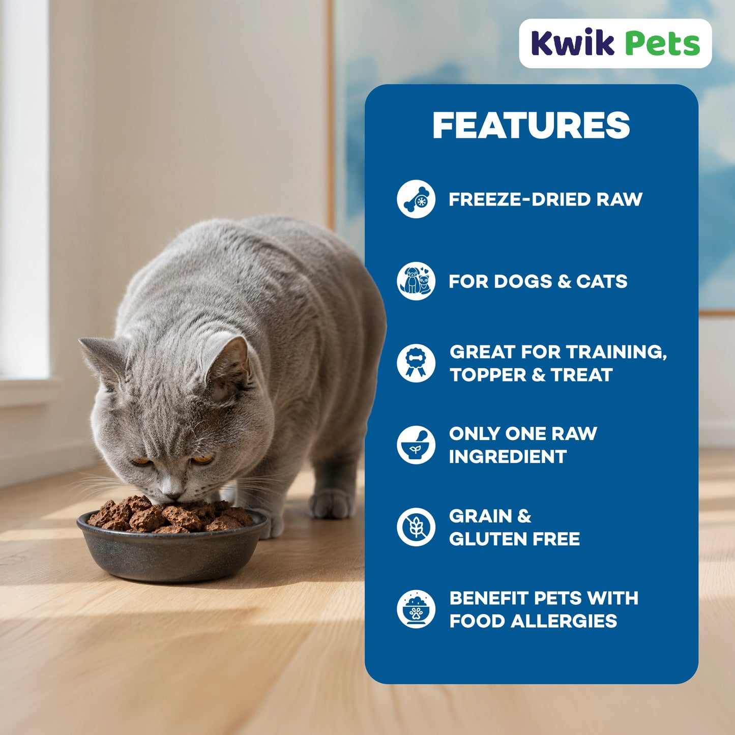 Features of Northwest Naturals Raw Rewards Freeze Dried Dog & Cat Treats Chicken Heart 3-oz