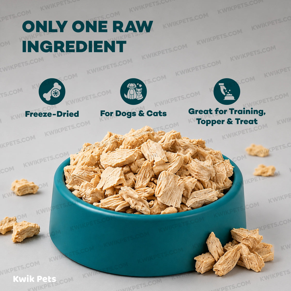 Features of Northwest Naturals Raw Rewards Freeze Dried Dog & Cat Treats Chicken Breast 3-oz
