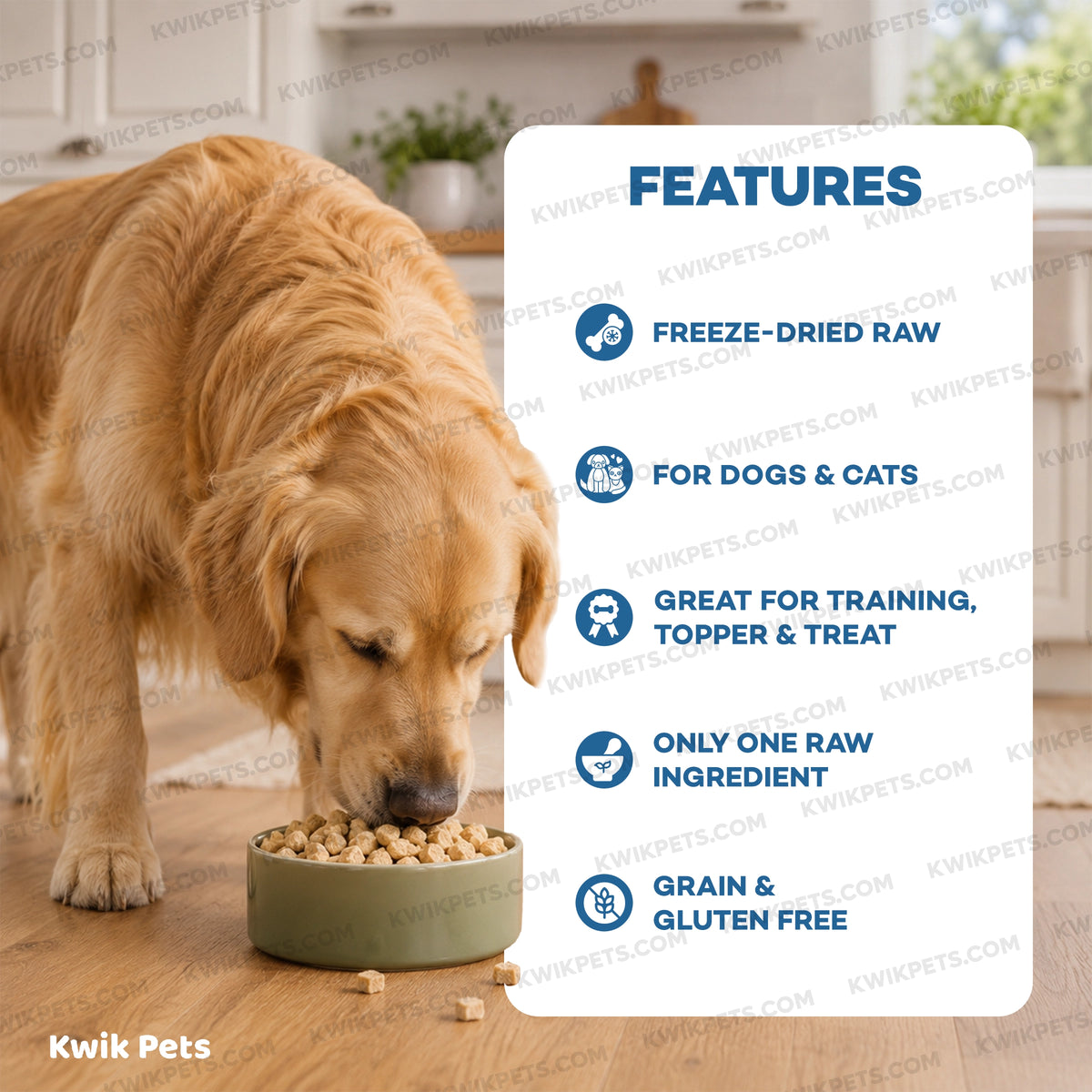 Features of Northwest Naturals Raw Rewards Freeze Dried Dog & Cat Treats Whitefish 10-oz
