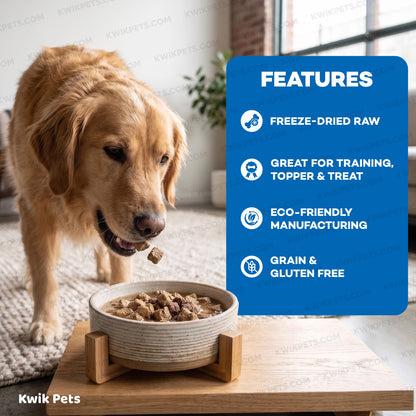 Features of Northwest Naturals Freeze Dried Raw Diet Dog Food Beef & Trout Recipe 25-oz