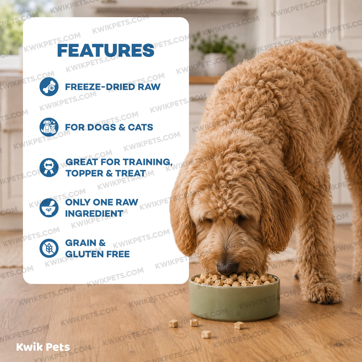 Features of Northwest Naturals Raw Rewards Freeze Dried Dog & Cat Treats Whitefish 2.5-oz