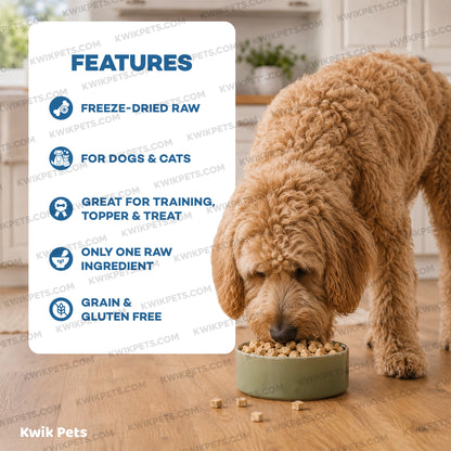 Features of Northwest Naturals Raw Rewards Freeze Dried Dog & Cat Treats Whitefish 2.5-oz