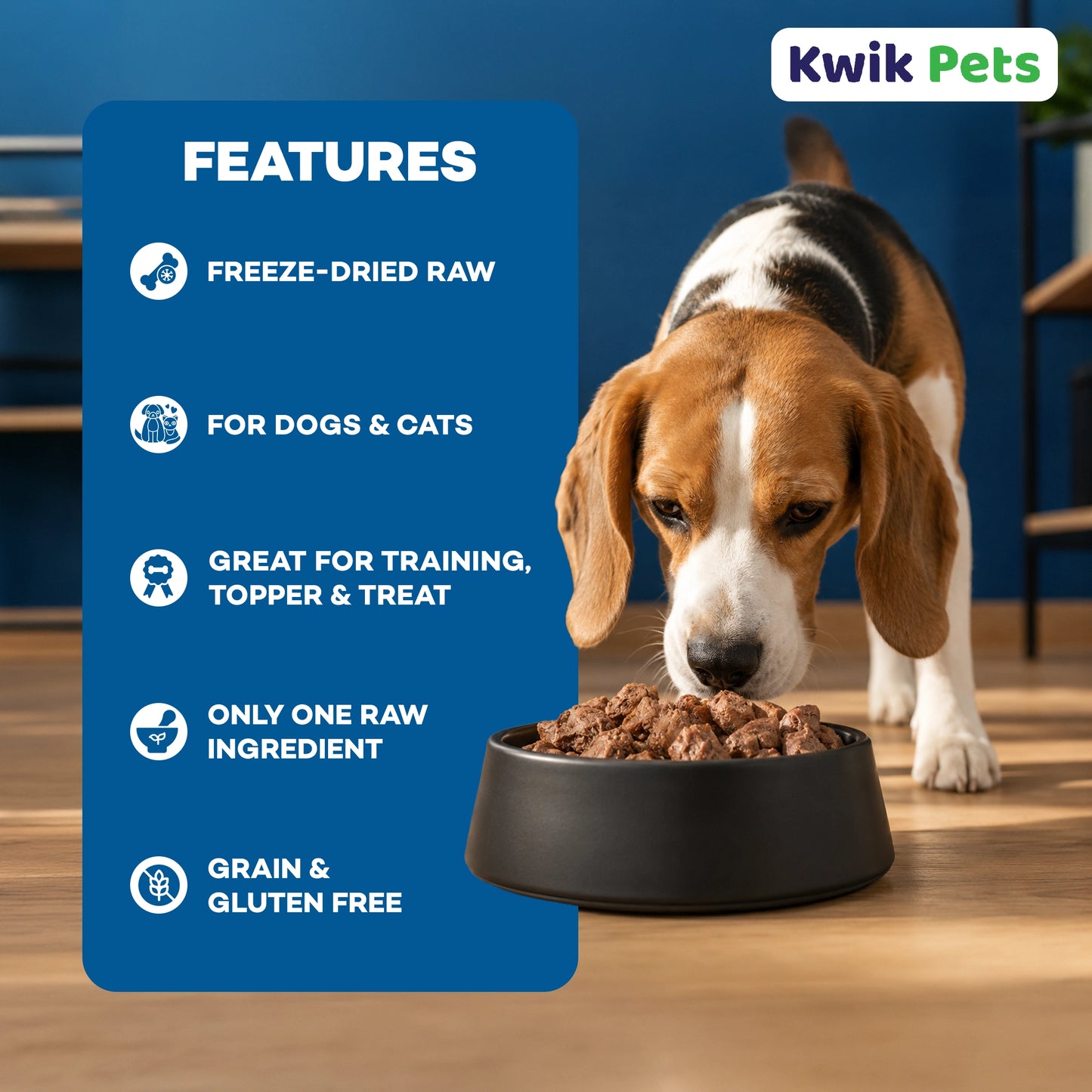 Features of Northwest Naturals Raw Rewards Freeze Dried Dog & Cat Treats Chicken Heart 10-oz

