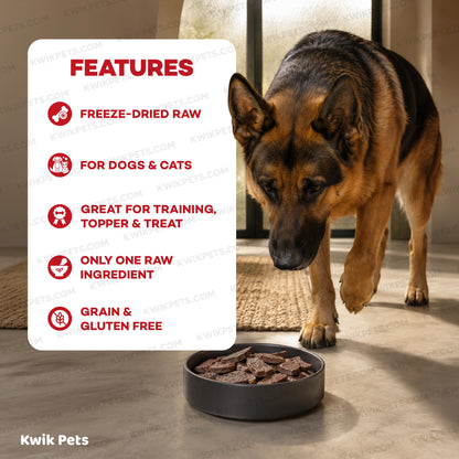 Features of Northwest Naturals Raw Rewards Freeze Dried Dog & Cat Treats Beef Liver 3-oz