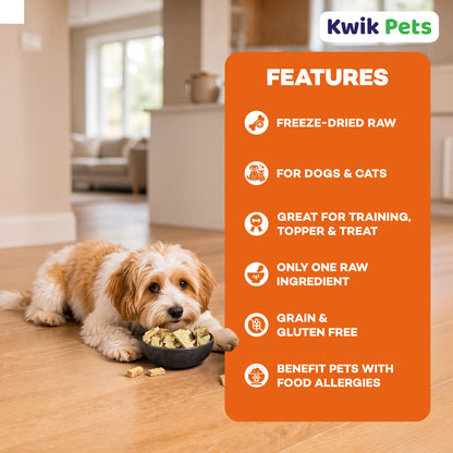 Features of Northwest Naturals Raw Rewards Freeze Dried Dog & Cat Treats Salmon 2.5-oz