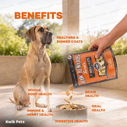 Benefits of Northwest Naturals Raw Rewards Freeze Dried Dog & Cat Treats Salmon 2.5-oz