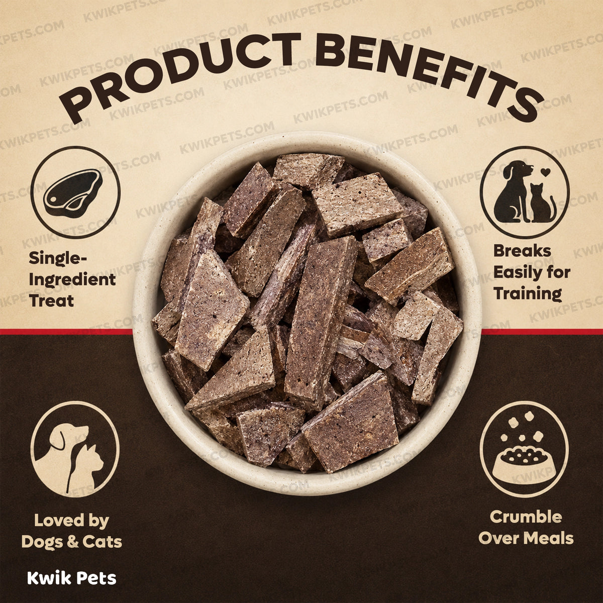 Benefits of Northwest Naturals Raw Rewards Freeze Dried Dog & Cat Treats Bison Liver 3-oz