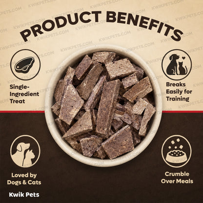 Benefits of Northwest Naturals Raw Rewards Freeze Dried Dog & Cat Treats Bison Liver 3-oz
